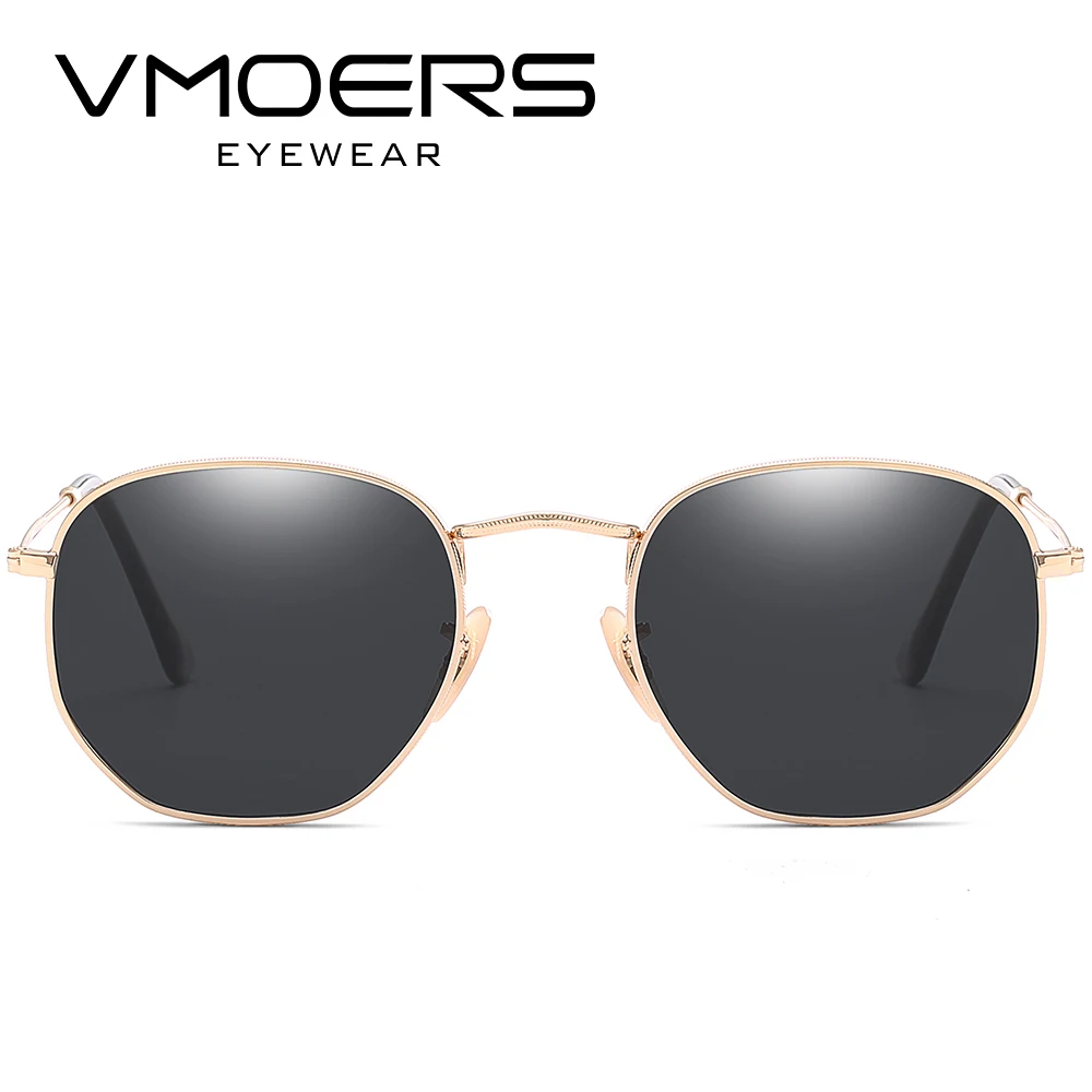 VMOERS роскошные брендовые солнцезащитные очки для мужчин винтажные маленькие