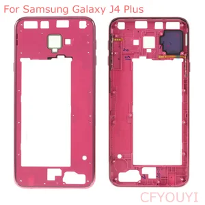 Рамка посередине для Samsung Galaxy J4 plus, синийзолотойрозовый