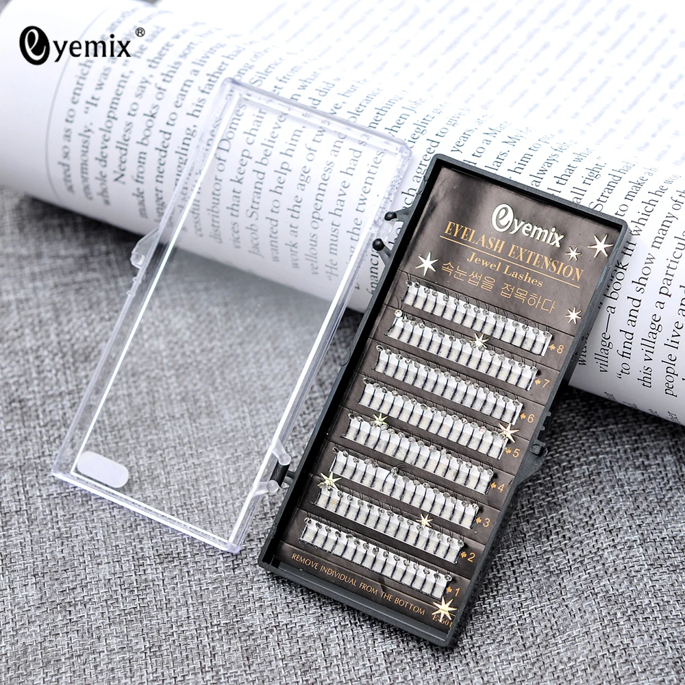 Ресницы со стразами лучшего качества новые профессиональные ресницы для