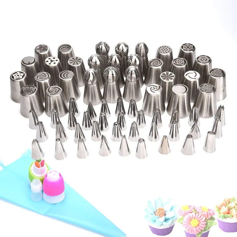 69 шт./компл. Кондитерские насадки из нержавеющей стали инструменты для украшения