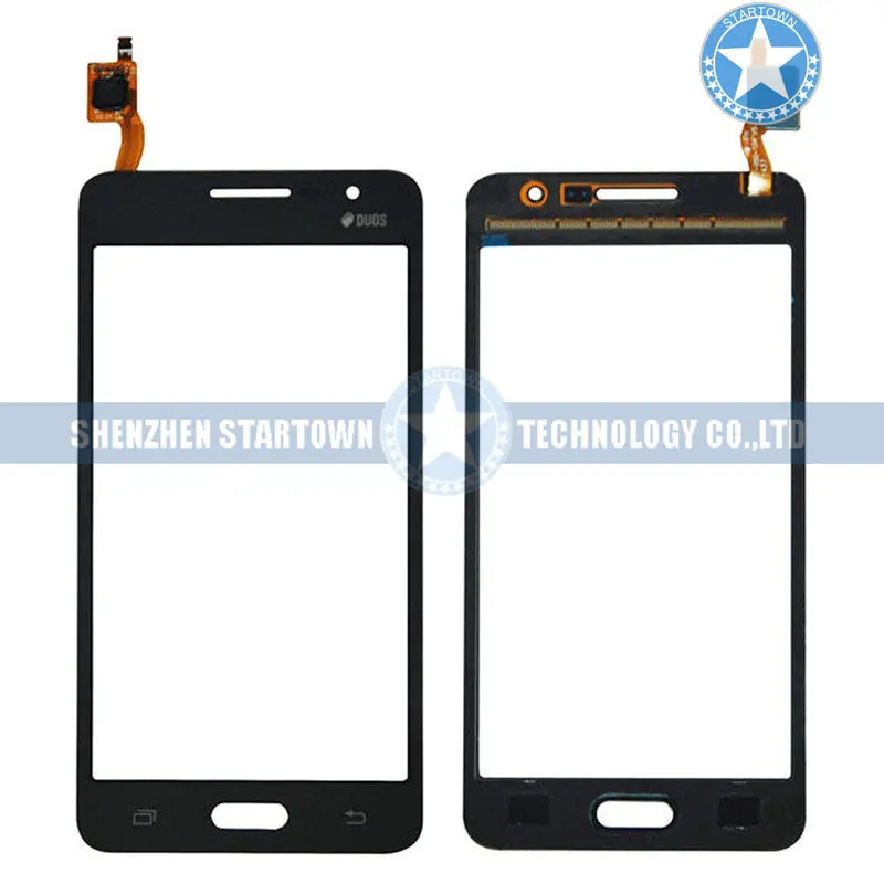 Черная передняя крышка сенсорного экрана дигитайзер панель для Samsung Grand Prime Duos SM