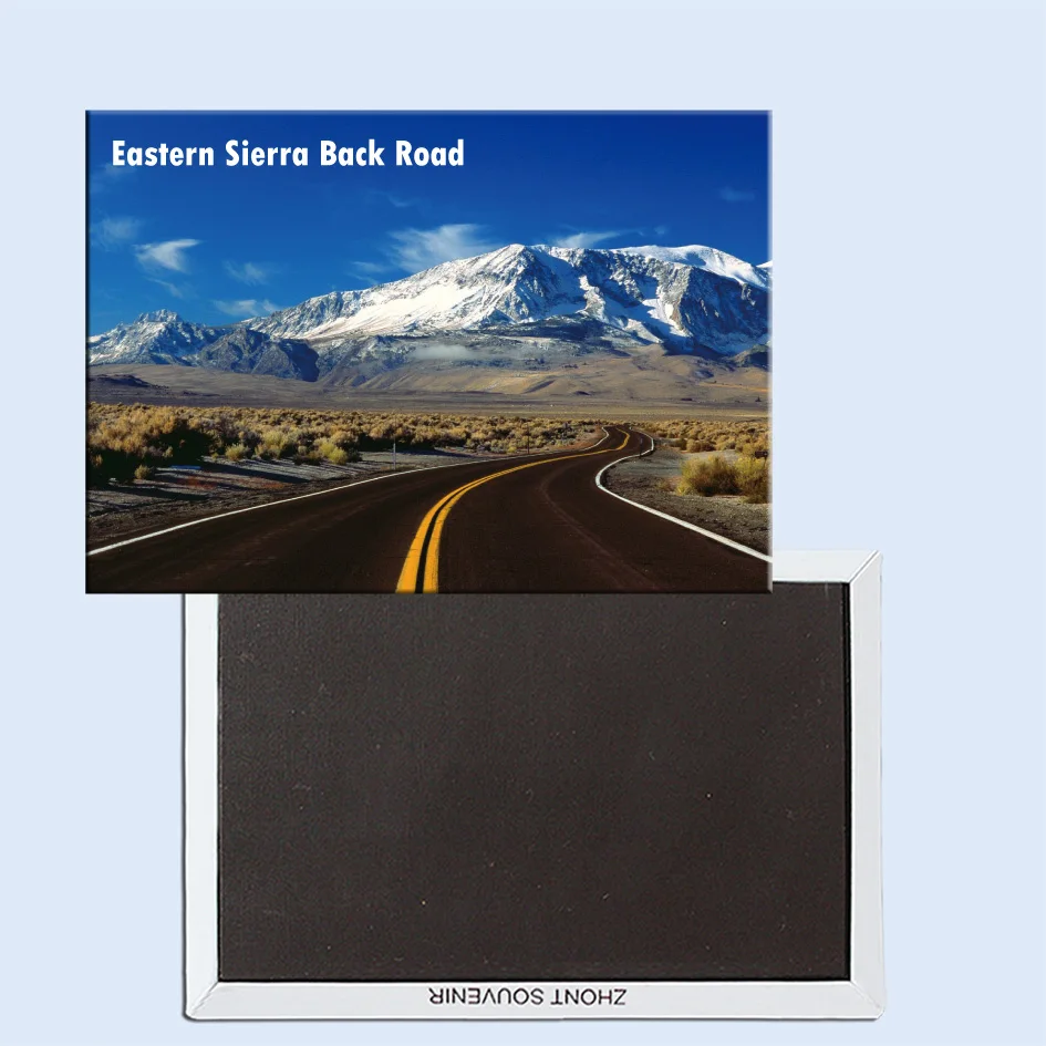 

Eastern Sierra Back Road, California, Magnetic refrigerator stickers, tourist souvenirs, small gifts 24756