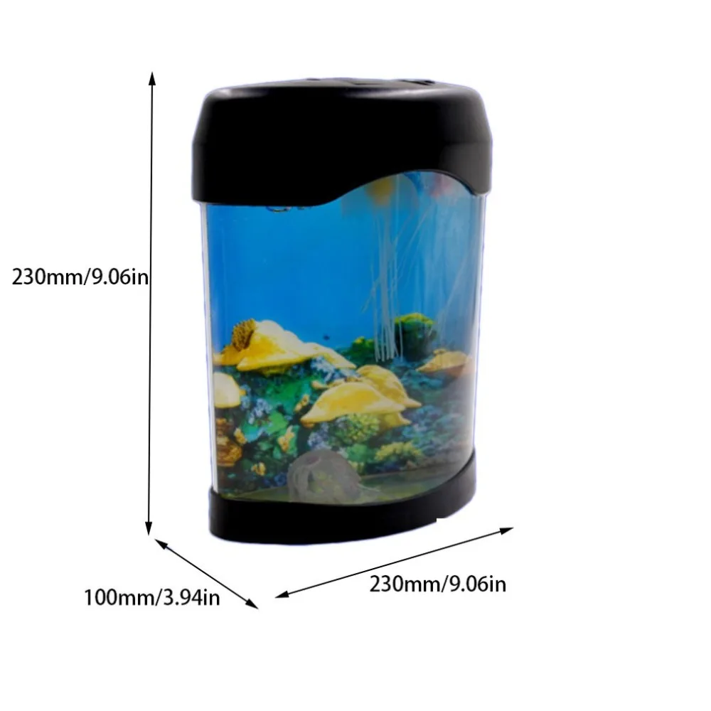 Красивая красочная банка для Медузы морской мир плавание настроение свет