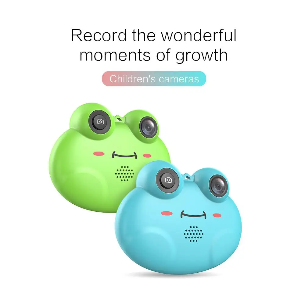 Kuulee Милая мультяшная лягушка в форме цифровой камеры Портативная