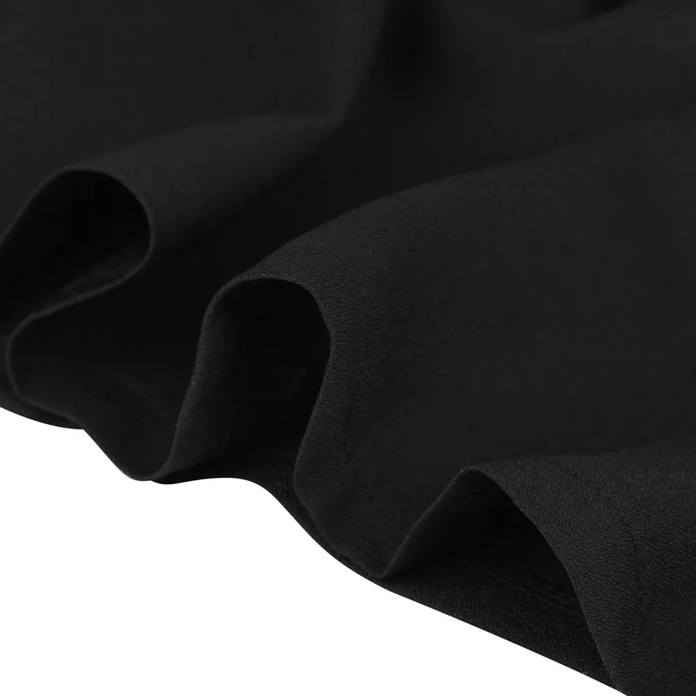feitong Women Fashion Pleated Dress With Shoulder Black Straps dress women elegant roupas femininas tumblr#J4 | Женская одежда
