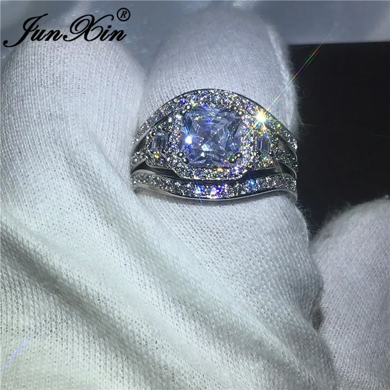 Набор женских колец в стиле бохо с белым цирконом модные ювелирные изделия