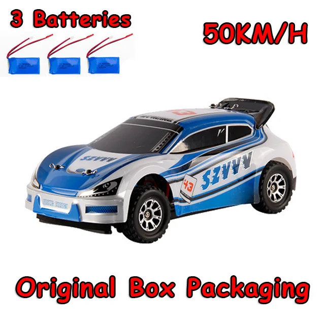 A949 50KM H 3battery WLtoys A949 гоночный Радиоуправляемый автомобиль RTR 4WD 2,4 GHz игрушки Радиоуправляемый автомобиль 1:18 высокая скорость 50 км/ч электронная машина - Цвет: A949 50KM H 3battery