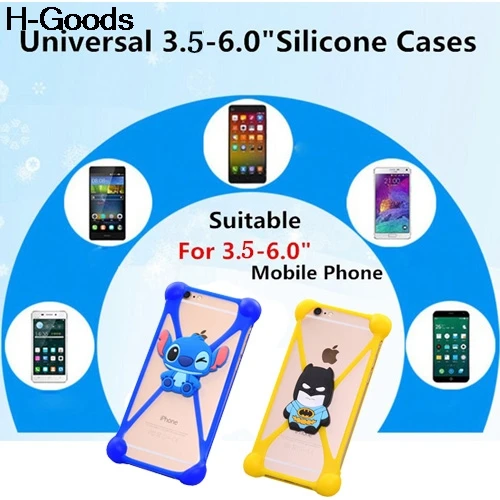Милый 3D Мультфильм универсальный силиконовый чехол для мобильного телефона Haier