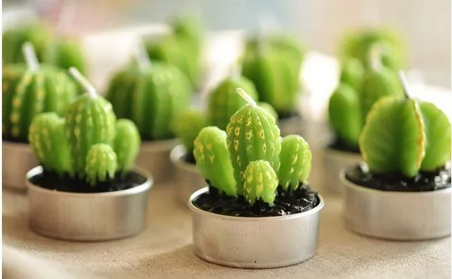 100 шт. декоративные свечи в виде кактуса|decorative decorative|decor cactusdecorations showers |