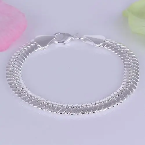 H231 Бесплатная доставка браслет Модные ювелирные изделия 10 мм плоский