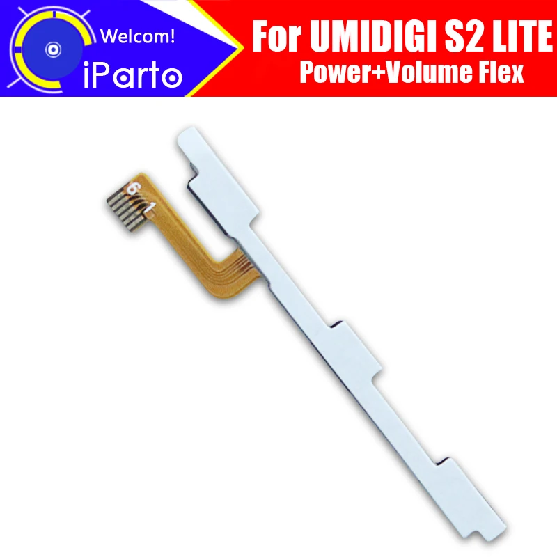 UMIDIGI S2 LITE FPC гибкий кабель 100% оригинальный источник питания + Кнопка громкости