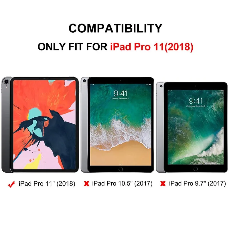 Тонкий чехол-подставка с магнитной съемной беспроводной bluetooth-клавиатурой для iPad