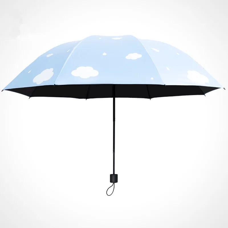 Зонт новый продукт белые облака солнечный день дождь двойное использование