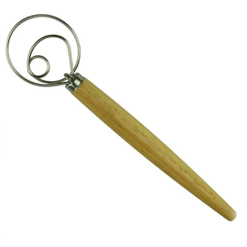 

High quality danish dough whisk bread proofing egg whisk with wooden handle