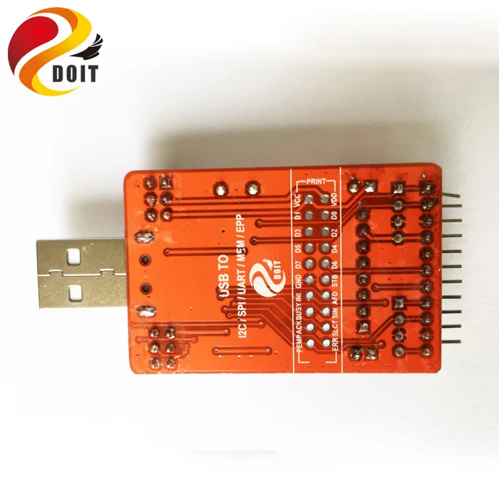 Оригинальный DOIT CH341A USB Transfer I2C/IIC/SPI/UART/TTL/ISP адаптер EPP/MEM параллельный