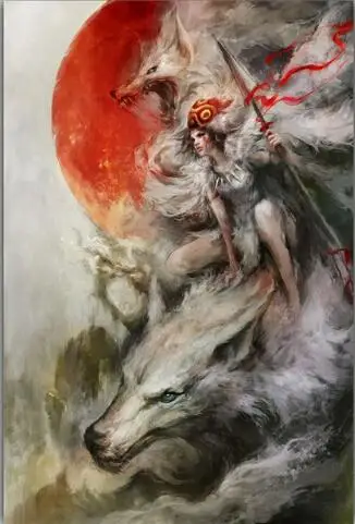 Постер Фильма принцессы Мононоке популярный классический японский аниме