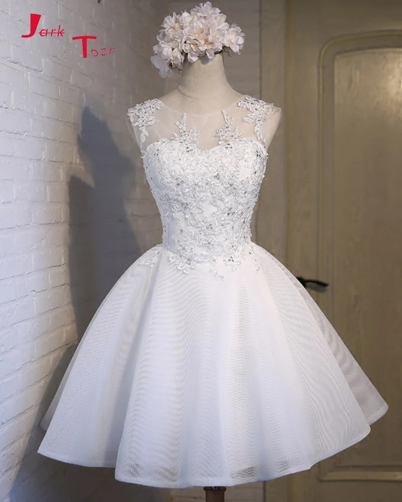 Jark Tozr/Новое поступление маленькие белые платья Vestidos Cortos на шнуровке с открытой