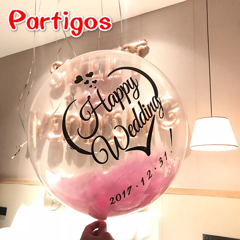 Partigos 20 штук 10/18/24/36 дюймов прозрачные воздушные шары одежда для свадьбы, дня рождения прозрачный купол круглый гелий Globos вечерние Декор