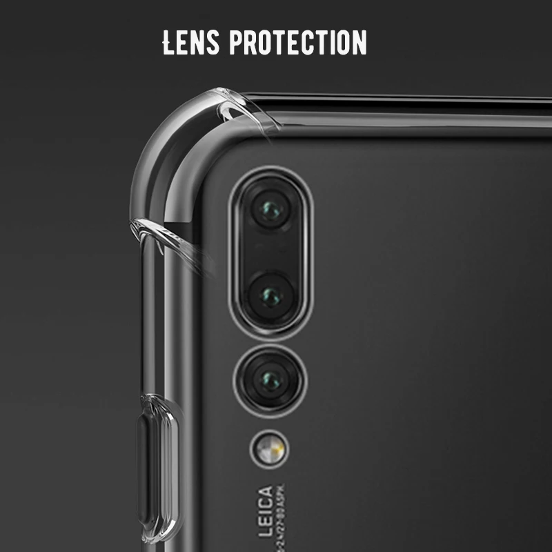 Противоударный мягкий силиконовый чехол из ТПУ для Huawei P20 Lite Pro Nova 3i Mate 10 20