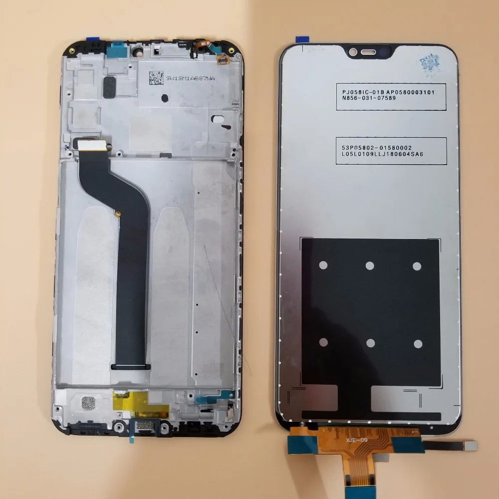 100% Tested Display For Xiaomi Mi A2 Lite / Redmi 6 Pro LCD + Frame Touch Screen Digitizer Replacement Repair Parts | Мобильные
