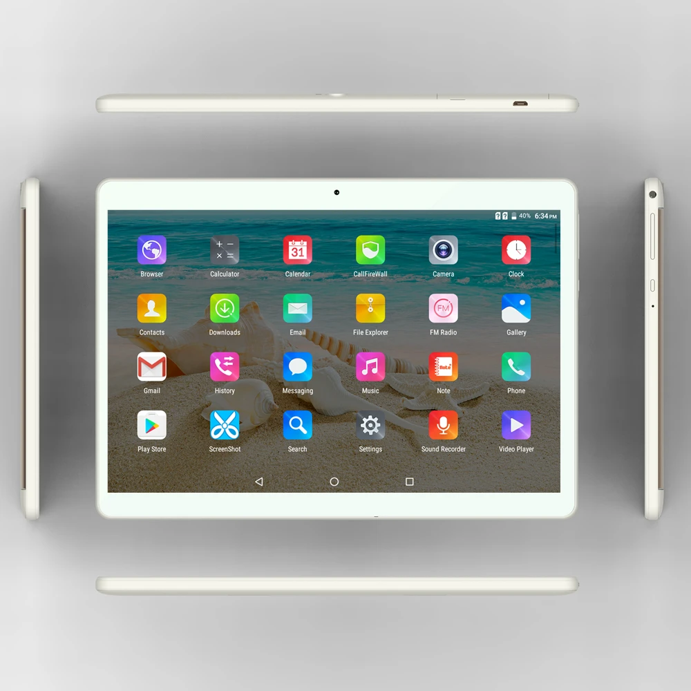 2017 Новый Android 7.0 Таблетки ПК Tab Pad 10 Дюймов IPS 1280x800 Quad Core 1 ГБ RAM 16 ROM Две СИМ Карты 3 Г