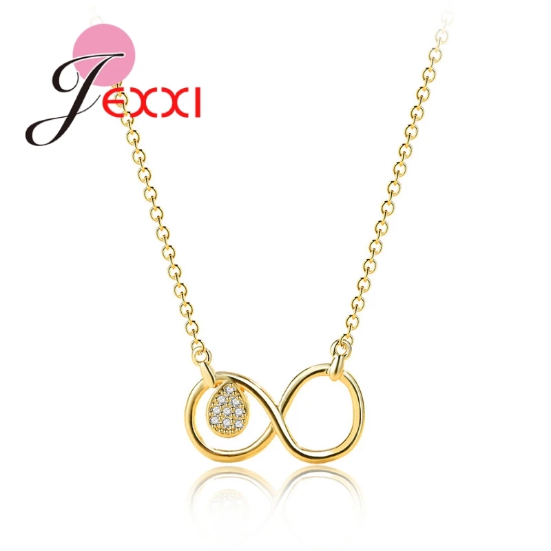 

Top Quality Pendant Necklace For Women Girl Newest Anniversary Gifts Gold Color Accessories Wholesale Dropshipping Hot