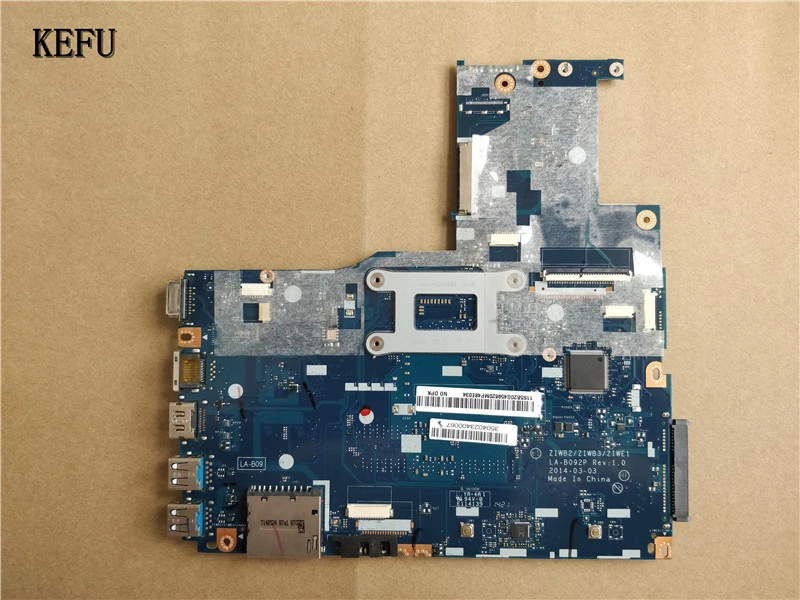 Kefu ZIWB2 ZIWB3 ZIWE1 LA-B092P материнская плата с Процессор для lenovo B50-70 Материнская плата ноутбука