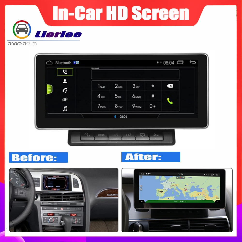 Android Car Multimedia player System IPS HD LCD Screen For Audi A6 4F 2004~2009 GPS Navigation
