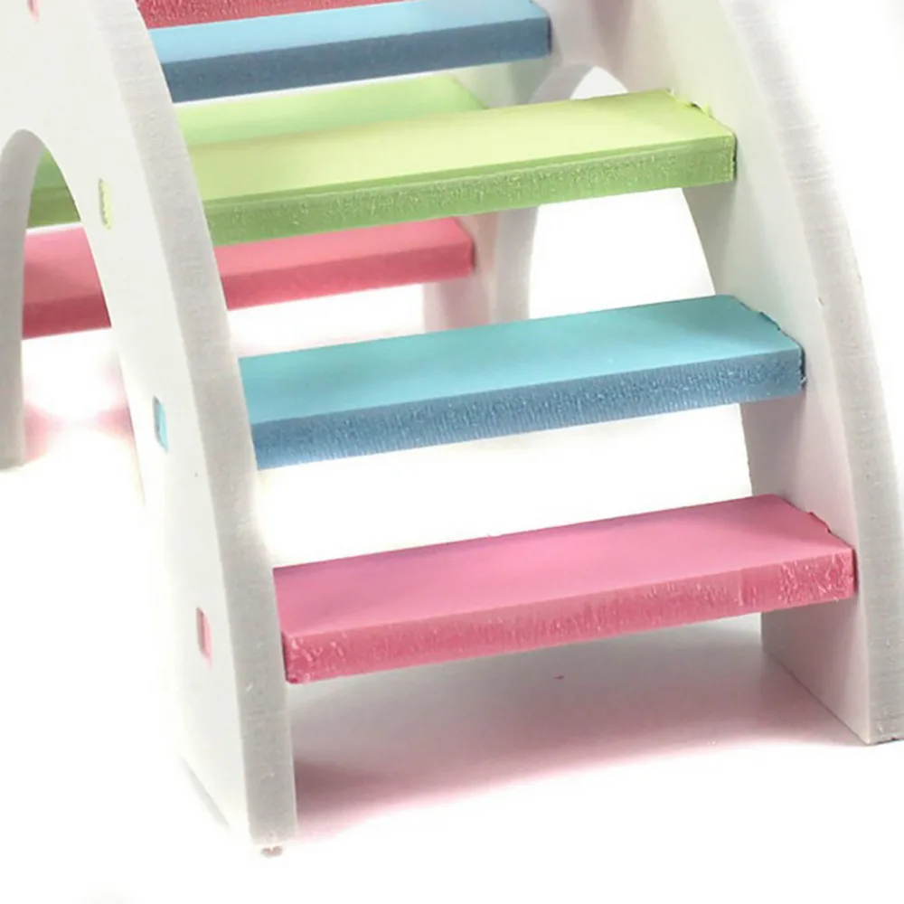 Hamster Toys Rainbow Bridge Guinea Pig Hamster Wooden Toy Physical Training Toys Small Pet Toys