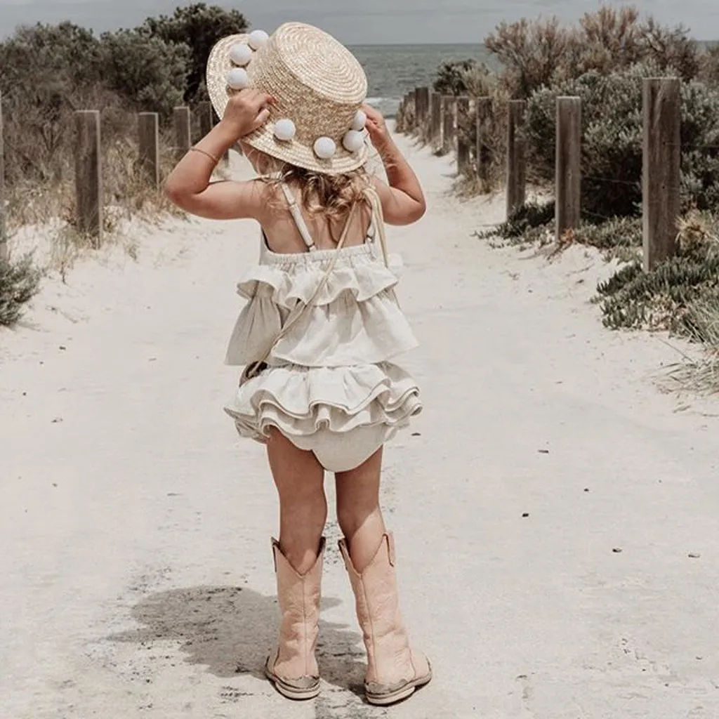 Модные комплекты для малышей коллекция 2020 года однотонная одежда без рукавов