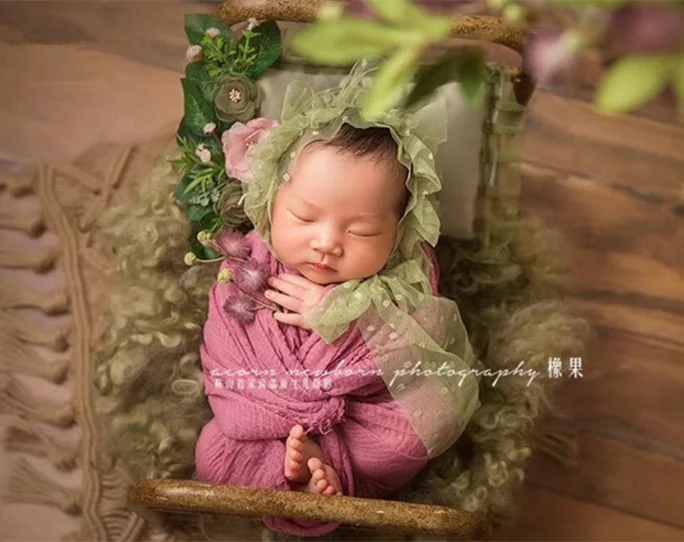 Pillow + headwear set for baby photography newborn props flowers &amp pillows photo shooting posing | Детская одежда и обувь