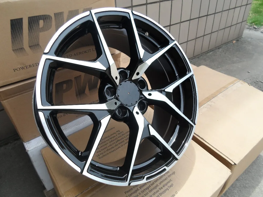 18 &quotчерный MACHIEN лицо колеса Диски Подходит BENZ E430 E420 E200 SL350 SL600 W838 | Автомобили и