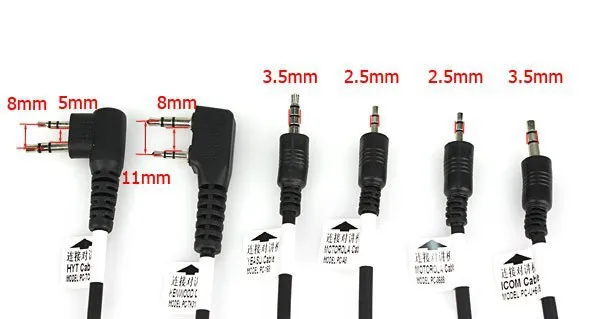 USB-кабель для Kenwood Motorola HYT ICOM YAESU BaoFeng 2 шт. 6 в 1 | Мобильные телефоны и аксессуары