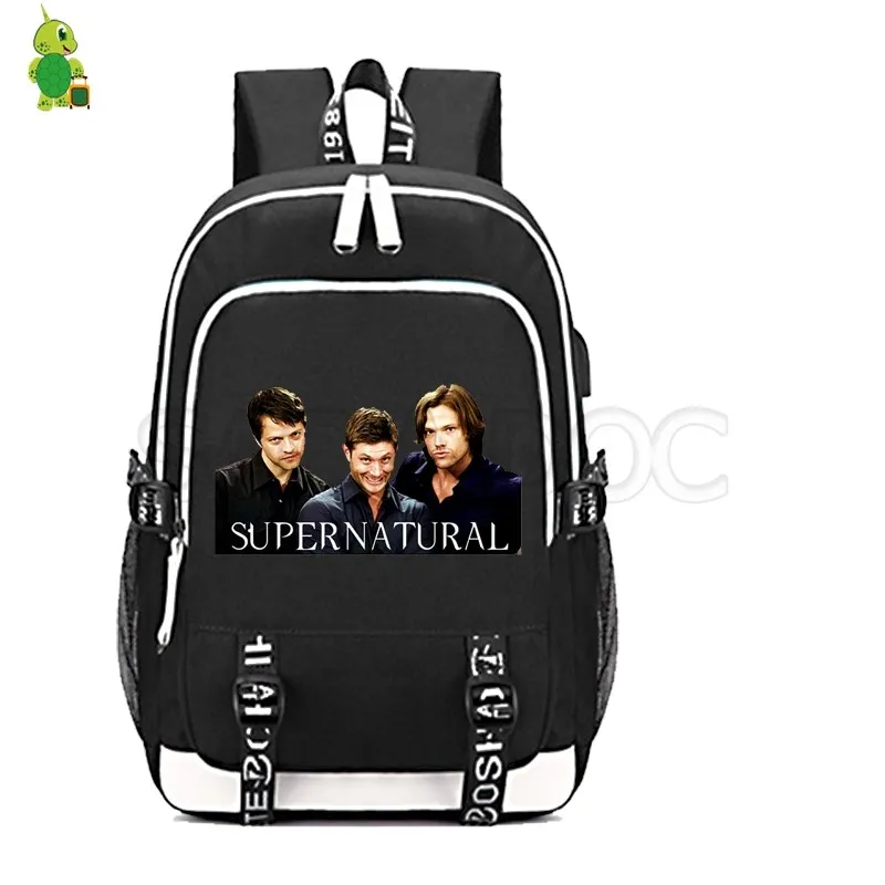 2 Mochila рюкзак Supernatural для женщин и мужчин рюкзак USB зарядка Рюкзак многофункциональные школьные сумки для подростков дорожная сумка - Цвет: 2