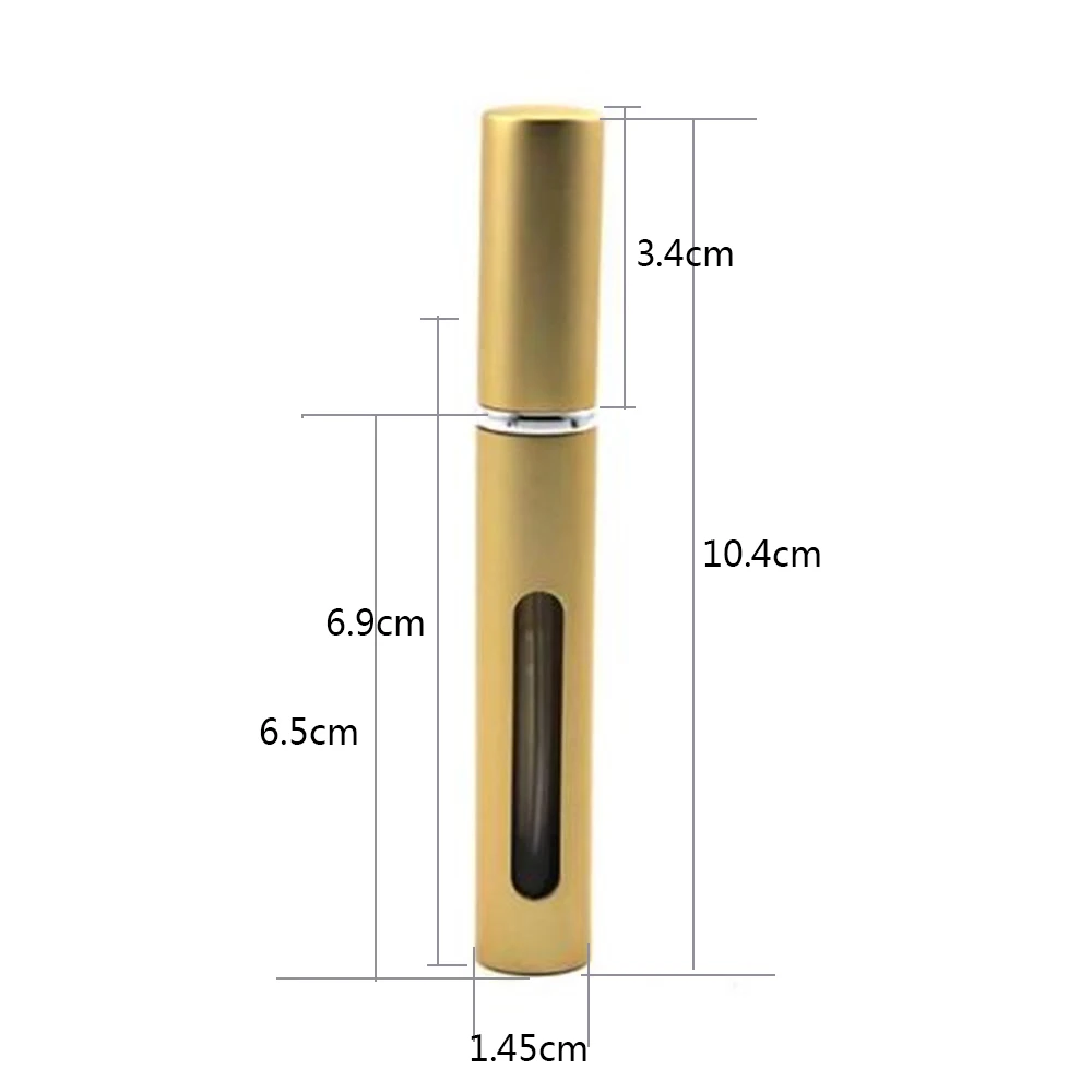 

1PC 5mlRefillable Mini Perfume Spray Bottle Aluminum Spray Atomizer Portable Travel Cosmetic Container Perfume Bottle Wholesale