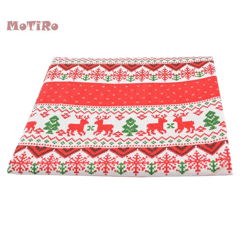 MoTiRo напечатанное хлопковое белье из метровой ткани Рождественская серия для