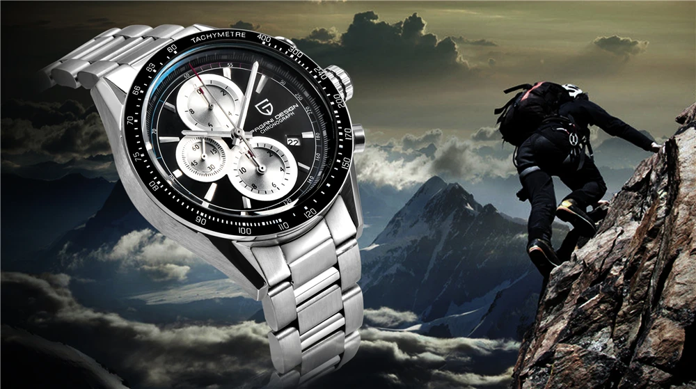 PAGANI Дизайн бренд модные мужские часы Montre Homme спортивный хронограф водонепроницаемые кварцевые часы Relogio Masculino