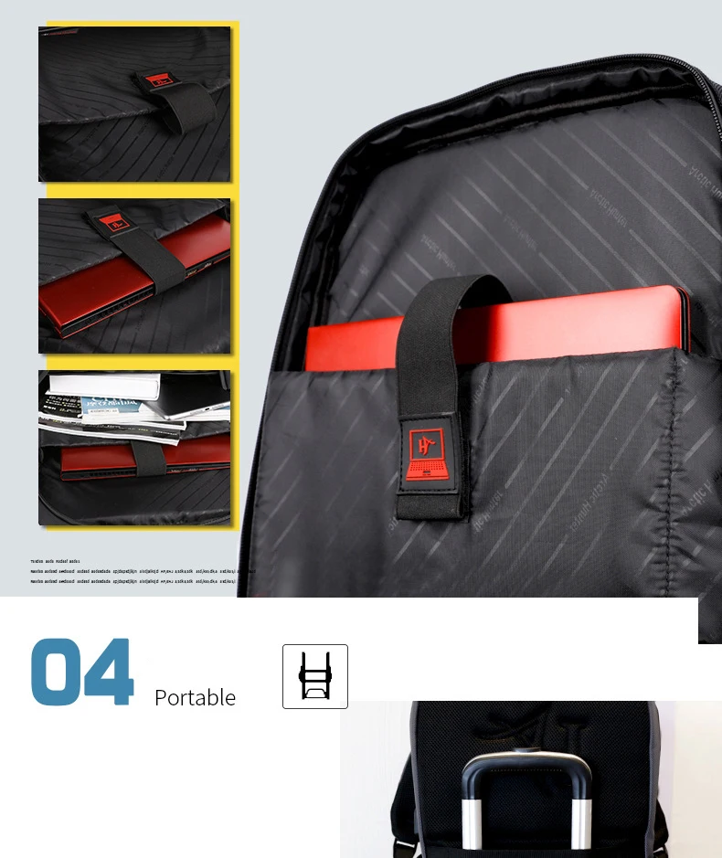 ARCTIC HUNTER, 15,6 дюймов, USB, водонепроницаемая мужская сумка для ноутбука, Спортивная, дорожная, деловая, для ноутбука, мужской рюкзак, школьная сумка, Mochila Bolsas