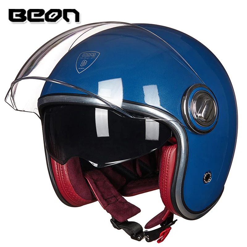 Шлем BEON moto rcycle 3/4 шлем с открытым лицом винтажный Ретро для мотоциклистов B-108A |