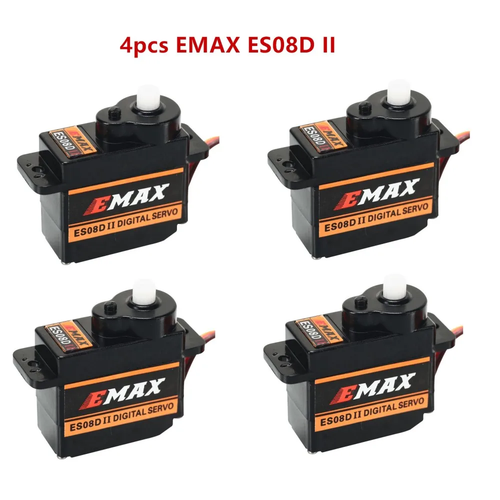 4 шт./лот EMAX ES08DII 9g пластик цифровой Micro Servo Для RC Вертолет Самолет Quadcopter