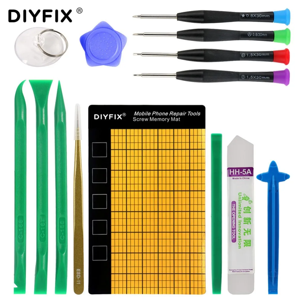 Набор инструментов DIYFIX 14 в 1 для ремонта фотоэлементов отверток открывания