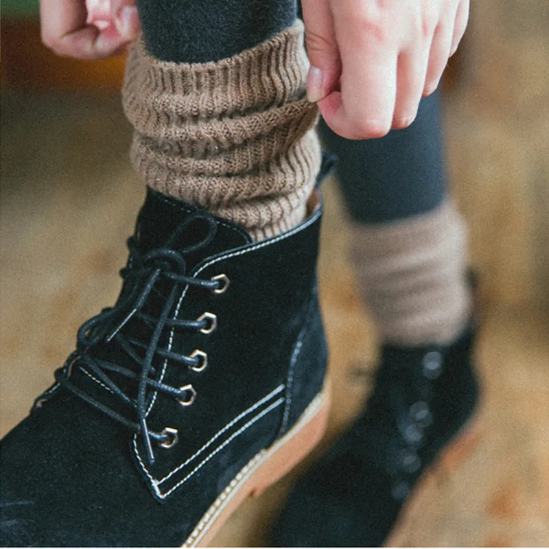 Dreamlikelin однотонные осень-зима женский шерстяной вязаный носки Повседневное женские Повседневное свободные нескользящих носочков