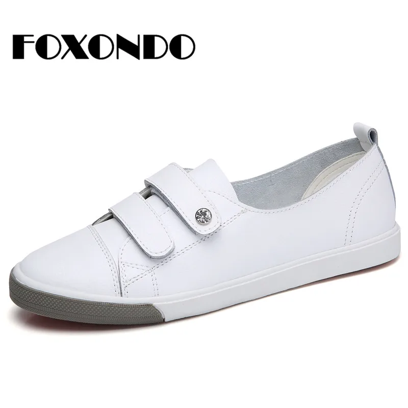 Foxondo 2019 Весна Женские туфли-лодочки женская обувь без шнуровки балетки на плоской
