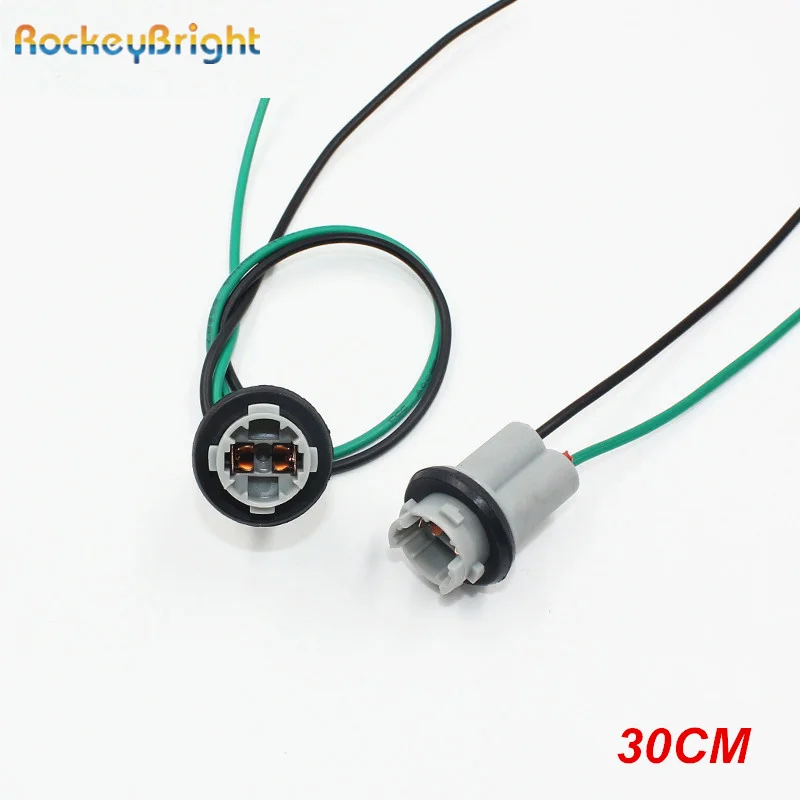 Rockeybright автомобилей OEM 30 см T10 светодиодный лампа Разъем W5W 168 194 автомобиль кабель