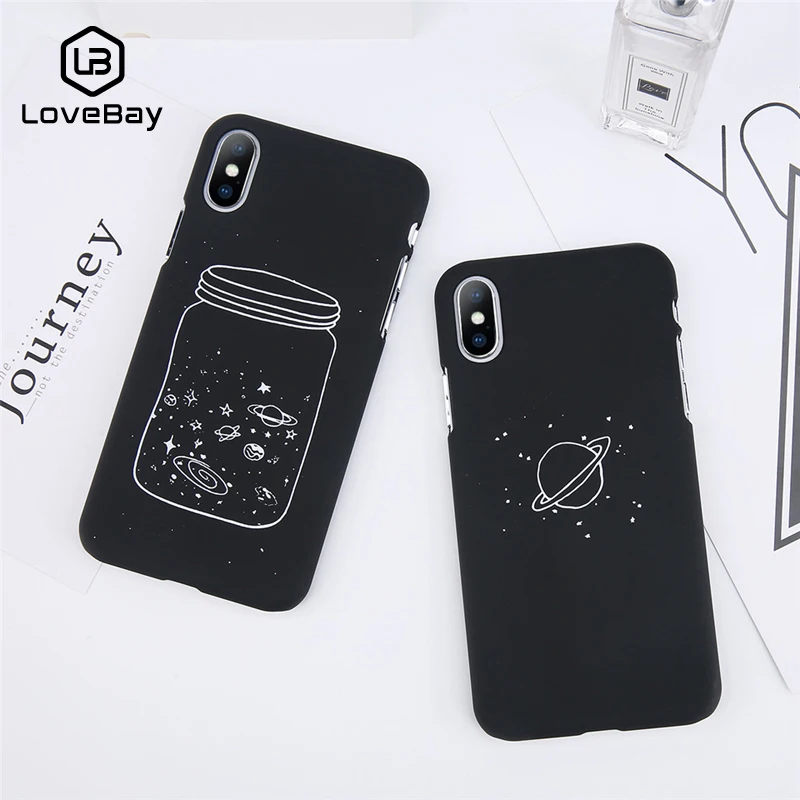 Lovebay чехол для телефона iPhone 6 6s 7 8 Plus X милый мультфильм бутылка желаний планета