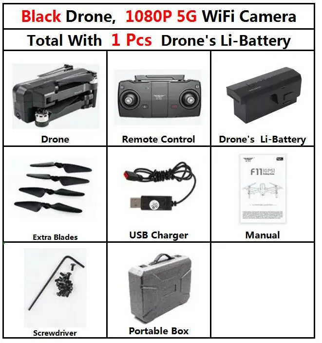 f11 5g 1080p 1b ASM SJRC F11 RC gps Радиоуправляемый Дрон вертолет Квадрокоптер с 5G Wifi Hd 1080p камера бесщеточный VS s70w s20w x28 x16 syma x8pro w1 Дрон - Цвет: f11 5g 1080p 1b ASM