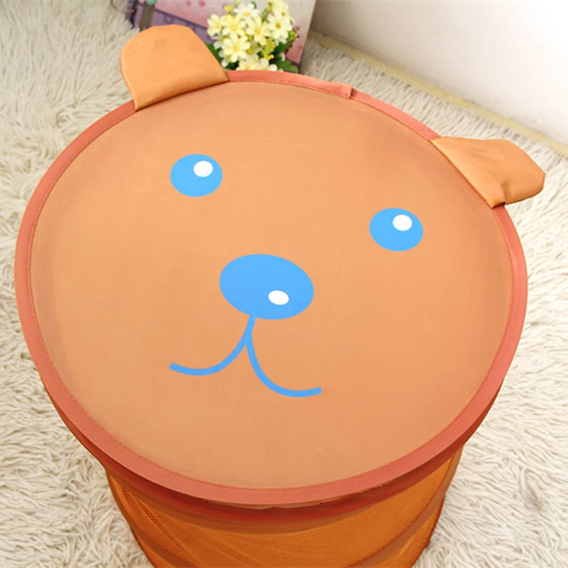 Мультяшная сетевая тканевая складная корзина для белья простая щедрость|laundry