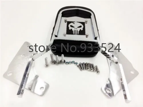 

Skull Motorcycle Backrest Sissy Bar Leather Pad for Honda Shadow ACE 1100