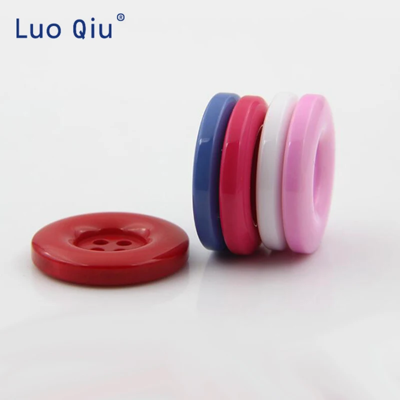 Швейные Кнопки из смолы оптом монопольные яркие цвета четыре глаза широкие