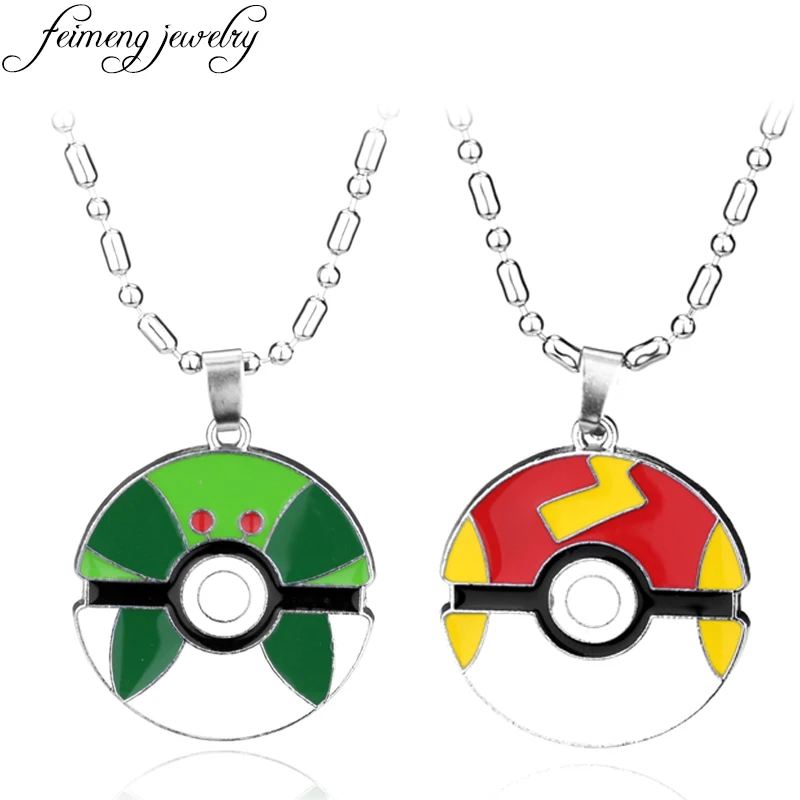 Feimeng ювелирные изделия популярное аниме Go ожерелье Карманный Монстр Poke Ball